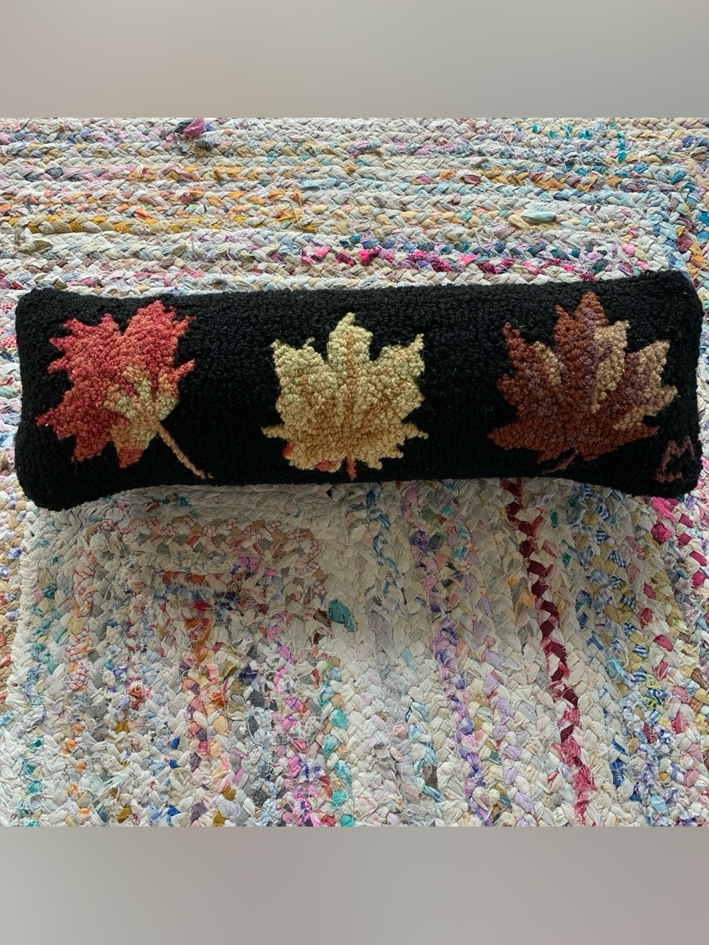 Chandler 4 Corners New Zealand Wool "Fallen Leaves" 24x8”